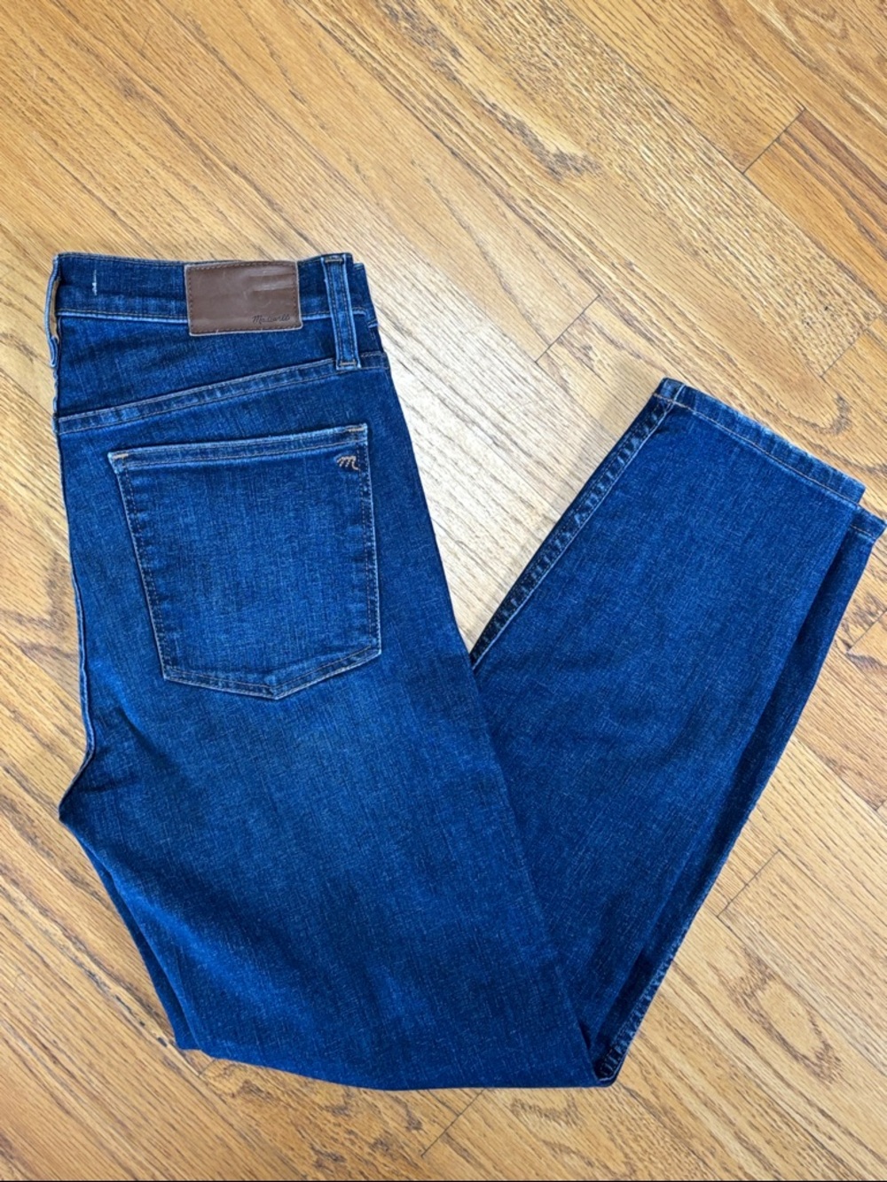 Madewell 9" High Riser Skinny Skinny Crop Stretch Blue Jeans Size W/28 - Picture 10 of 13